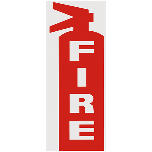 BL135R Red "fire" Die-cut Decal	