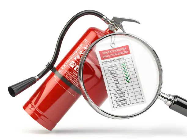 How to do a six month fire extinguisher inspection